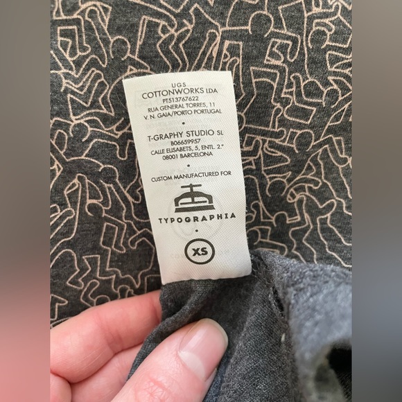 Typographia Charcoal Grey En-Joy T-Shirt - Picture 6 of 11